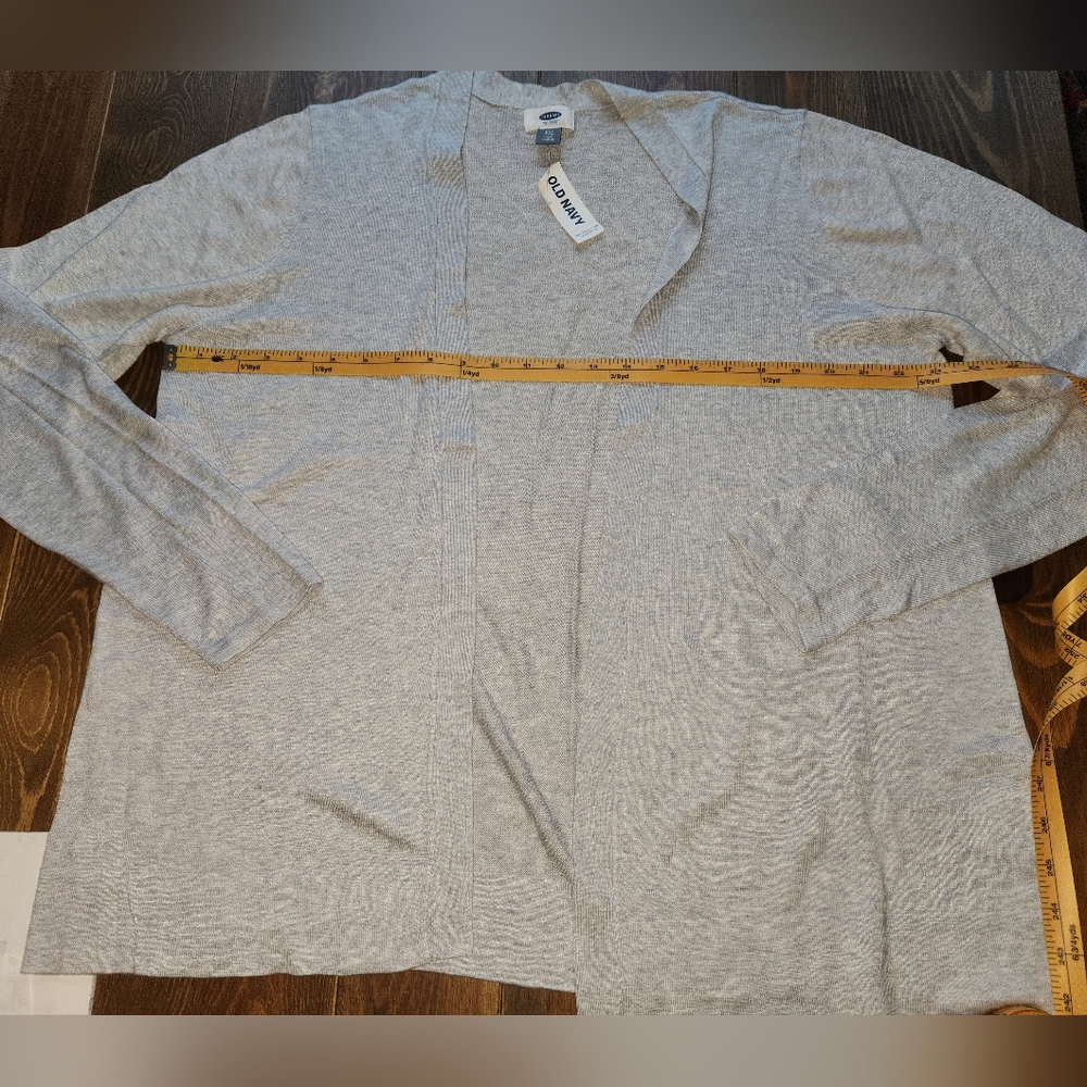 NWT Old Navy Light Gray Open Front Cardigan Sweater Sz XXL Tall